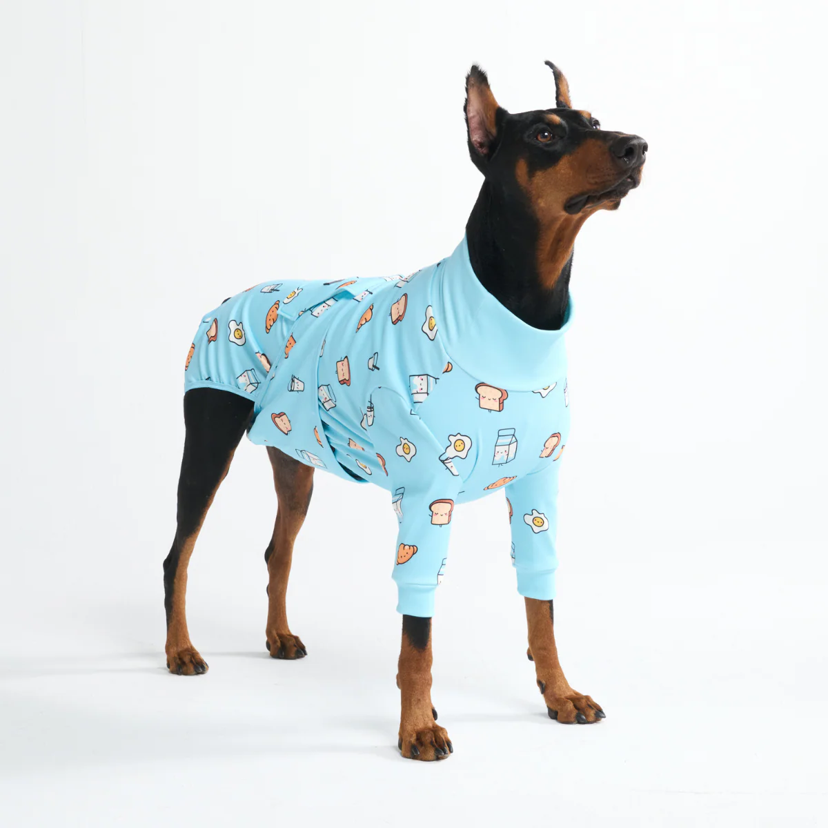 Dog Surgical Suit (2-pack) - Breakfast Blue and Dinosaurs - Image 11