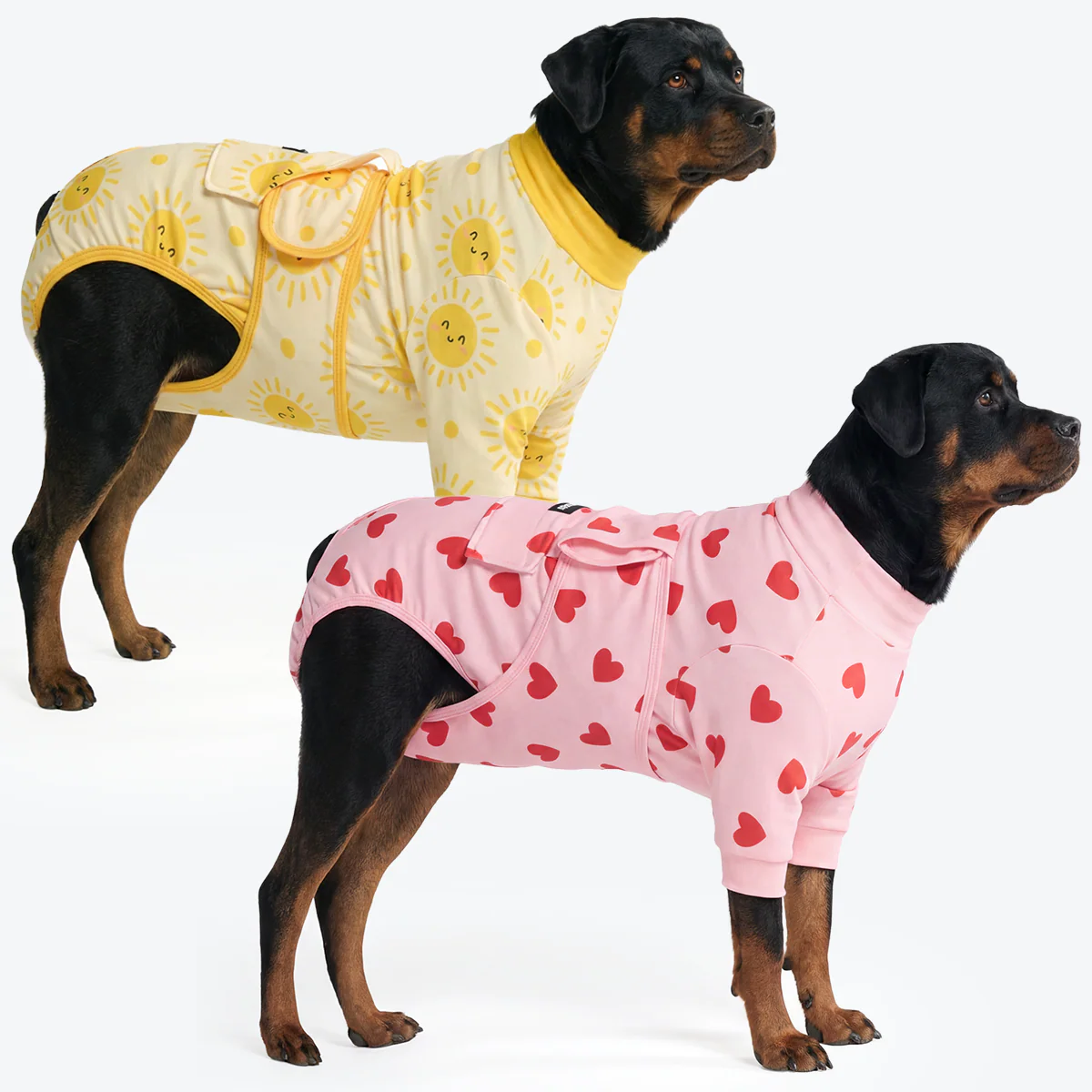 Dog Surgical Suit (2-pack) - Pink Hearts and Sunshine - Image 6