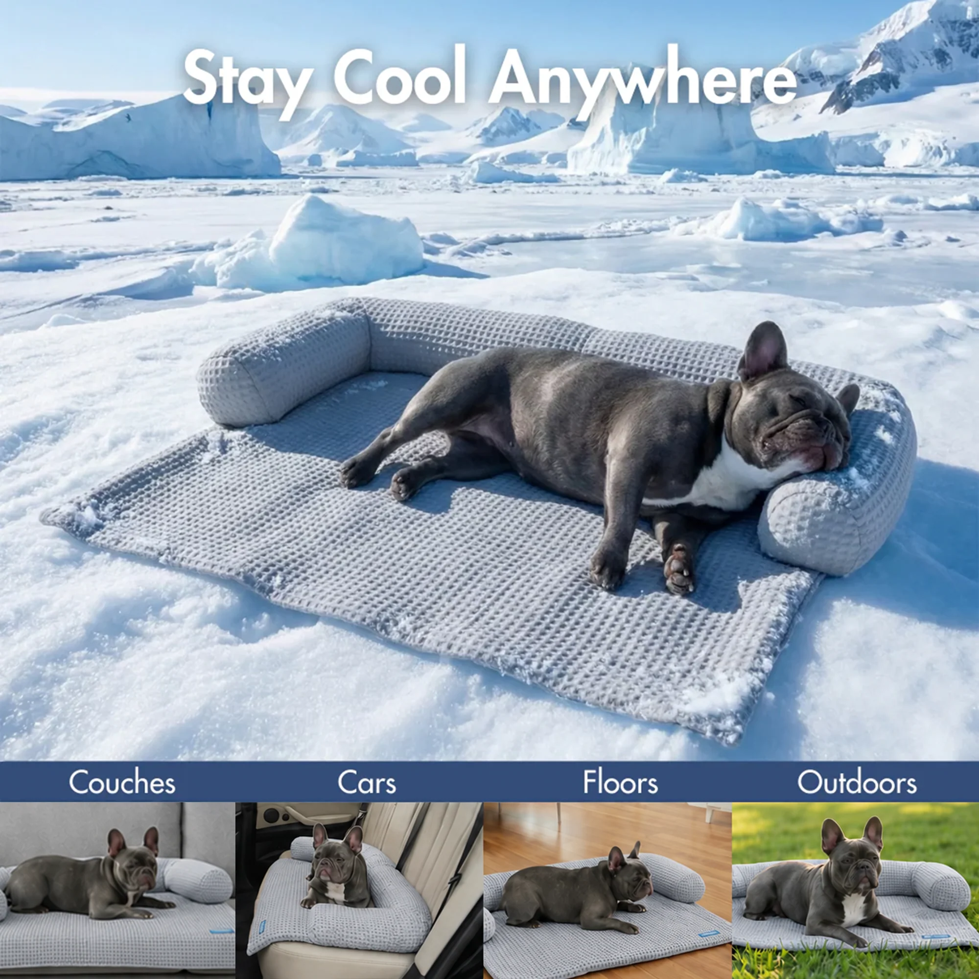 Frostcore™ Cooling Couch Cover Dog Bed and Cooling Mat Sets - Image 12