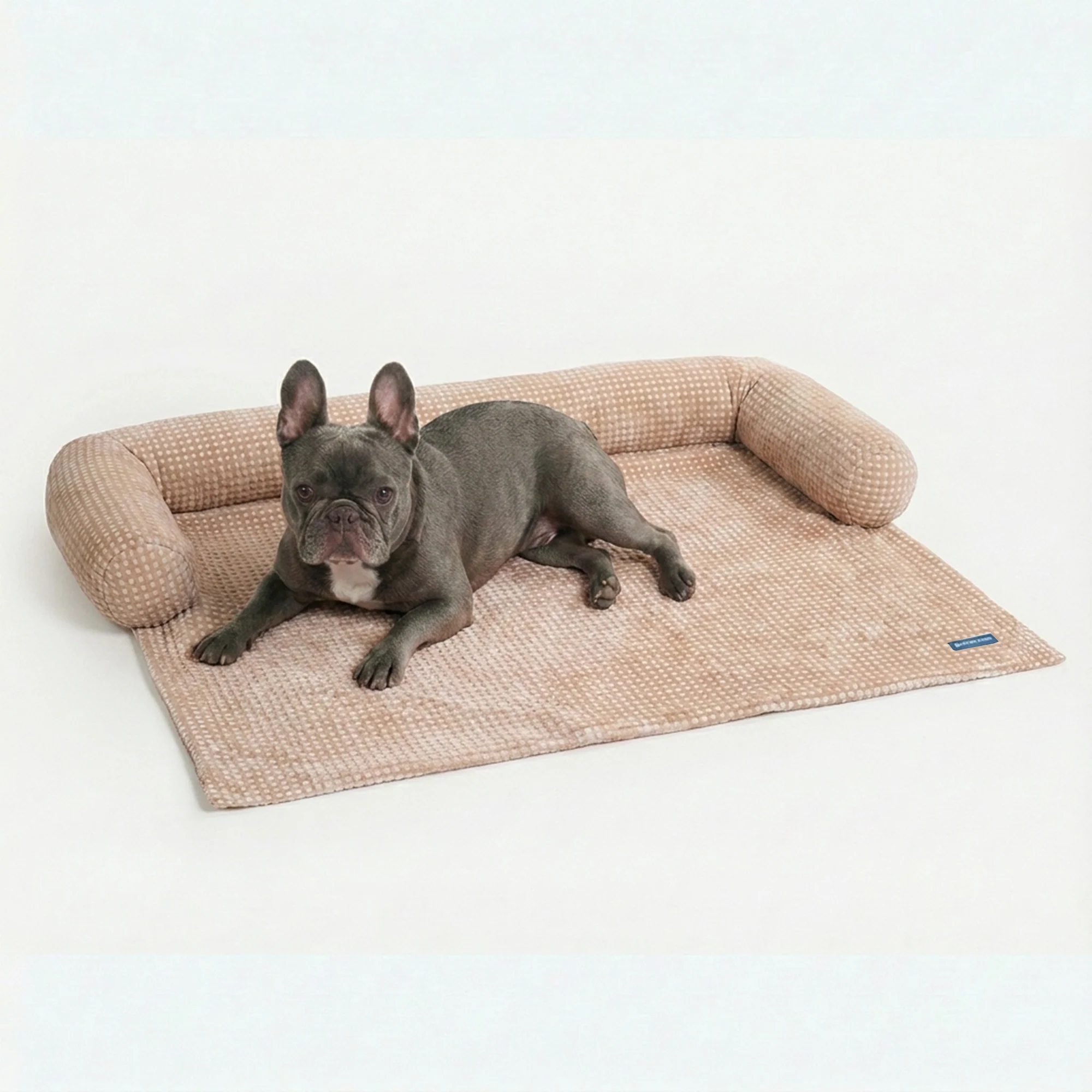 Frostcore™ Cooling Couch Cover Dog Bed - Waffle Brown - Image 3
