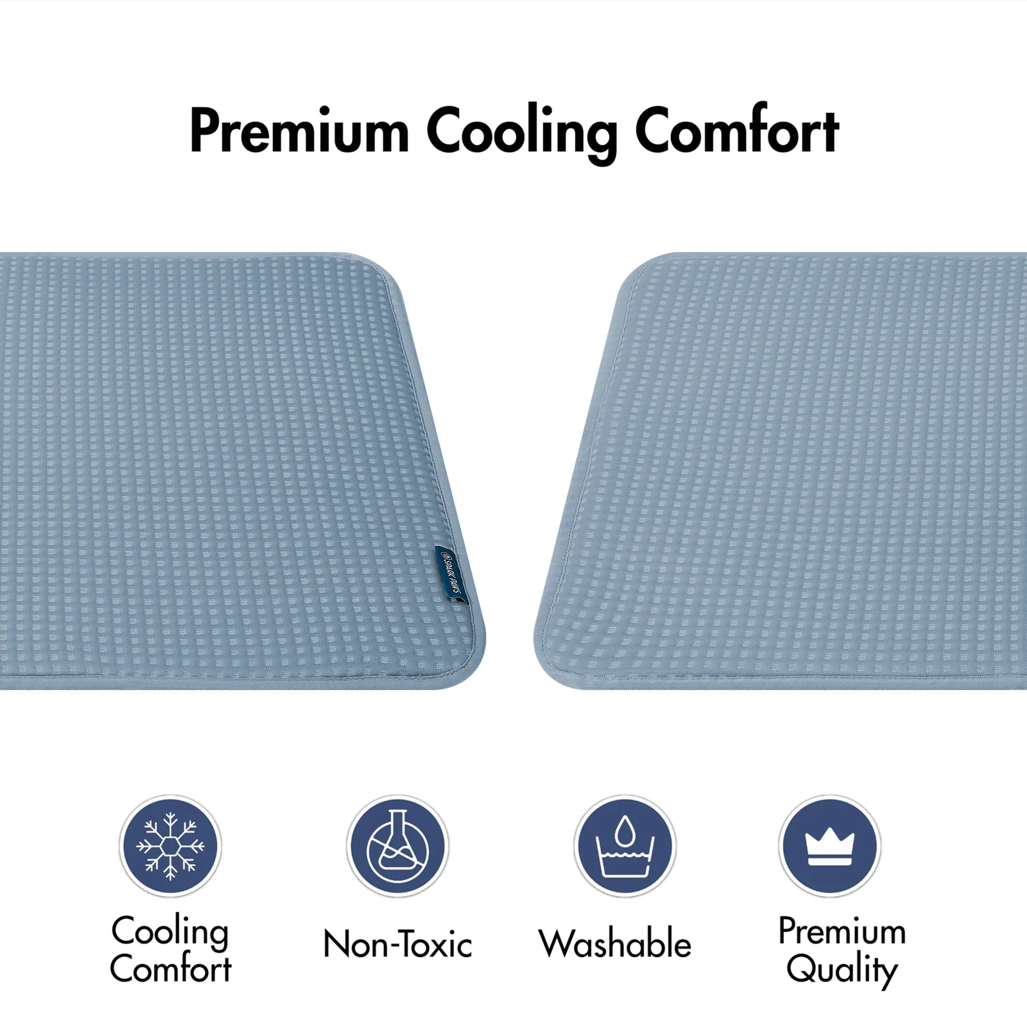Frostcore™ Cooling Mat (2-pack) - Waffle Ash Blue - Image 2