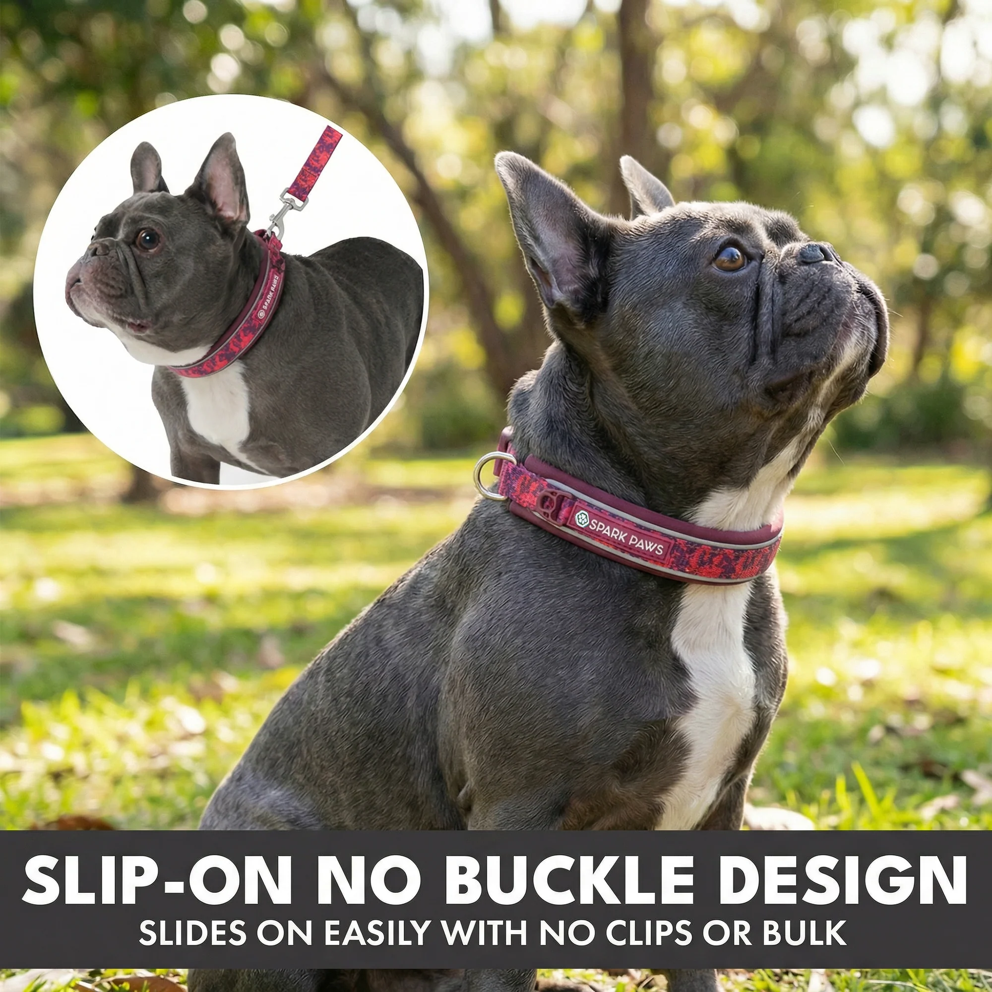 Martingale Collar Set - Fuchsia Camo - Image 4