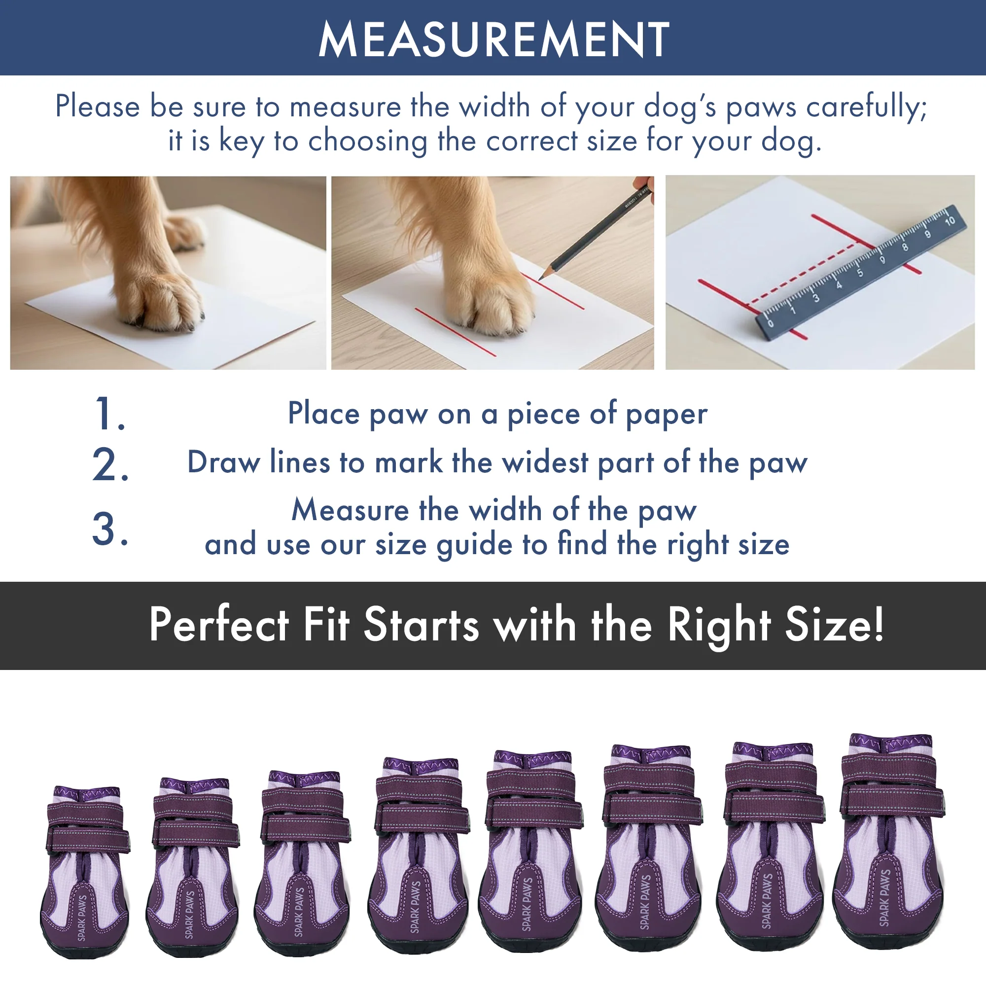 Spark Paws 365 - The All-Season Dog Shoes - Purple - Image 3