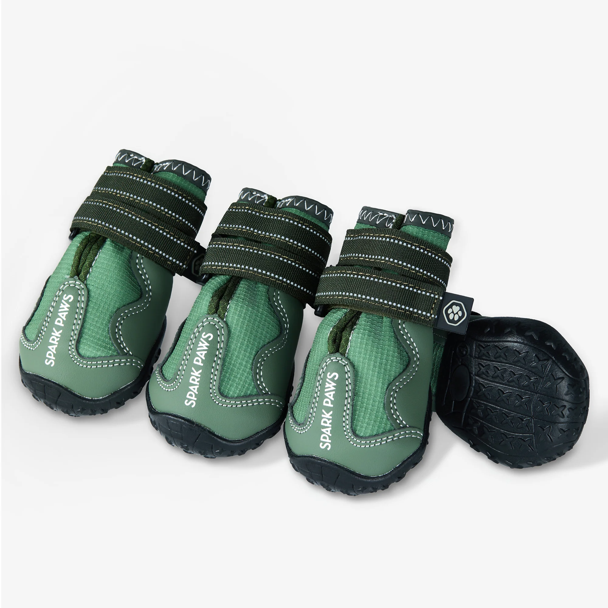 Spark Paws 365 - The All-Season Dog Shoes - Green