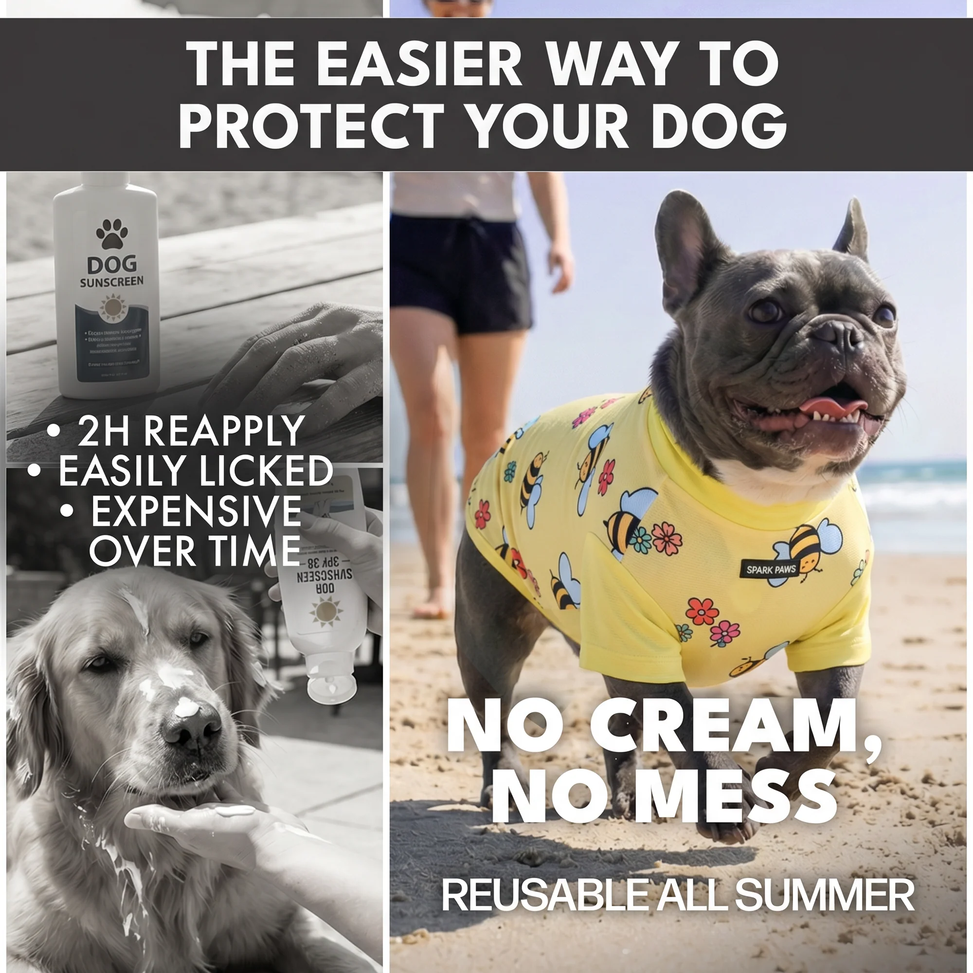 Sunblock Dog T-Shirt (2-pack) - Bees Berries - Image 7