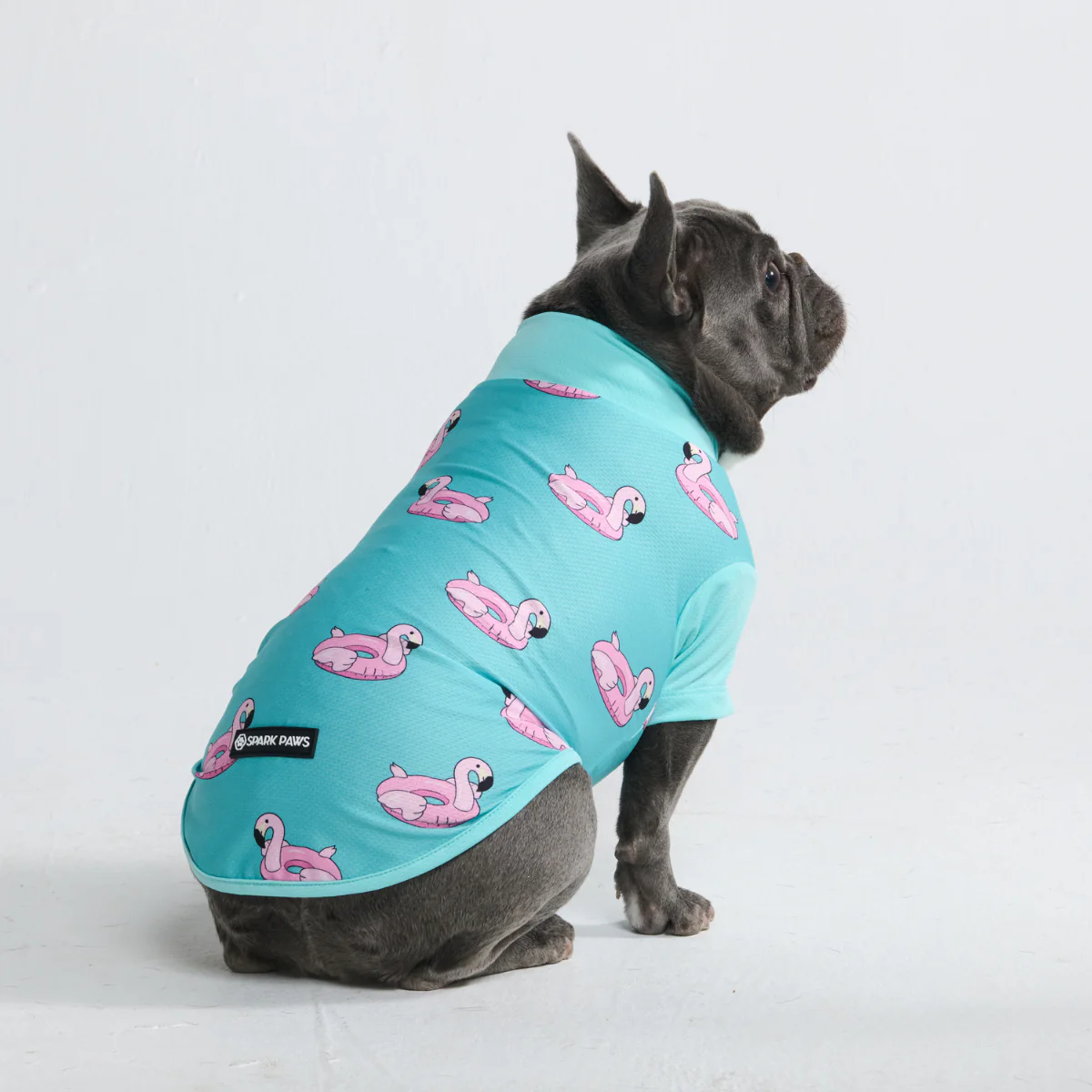 Sunblock Dog T-Shirt - Flamingo - Image 2