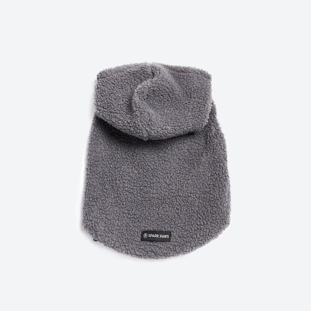 Teddy Sherpa Jacket - Grey - Image 6