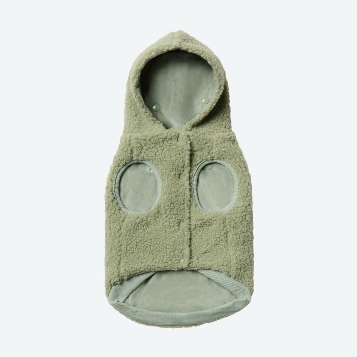 Teddy Sherpa Dog Jacket - Light Green - Image 2