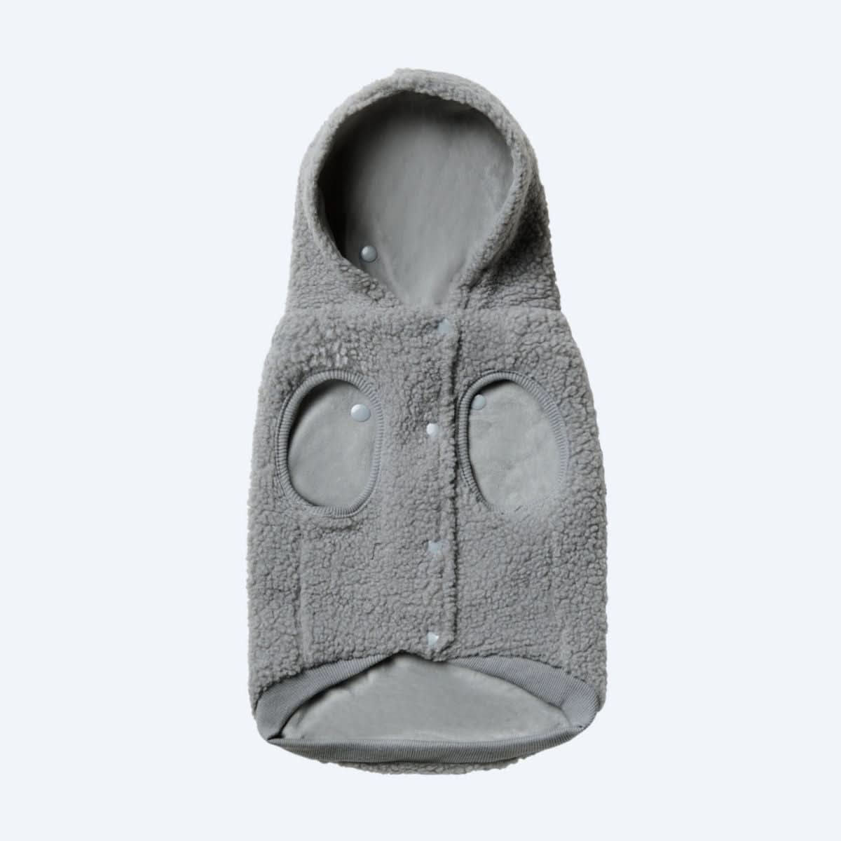 Teddy Sherpa Dog Jacket - Silver Gray - Image 2